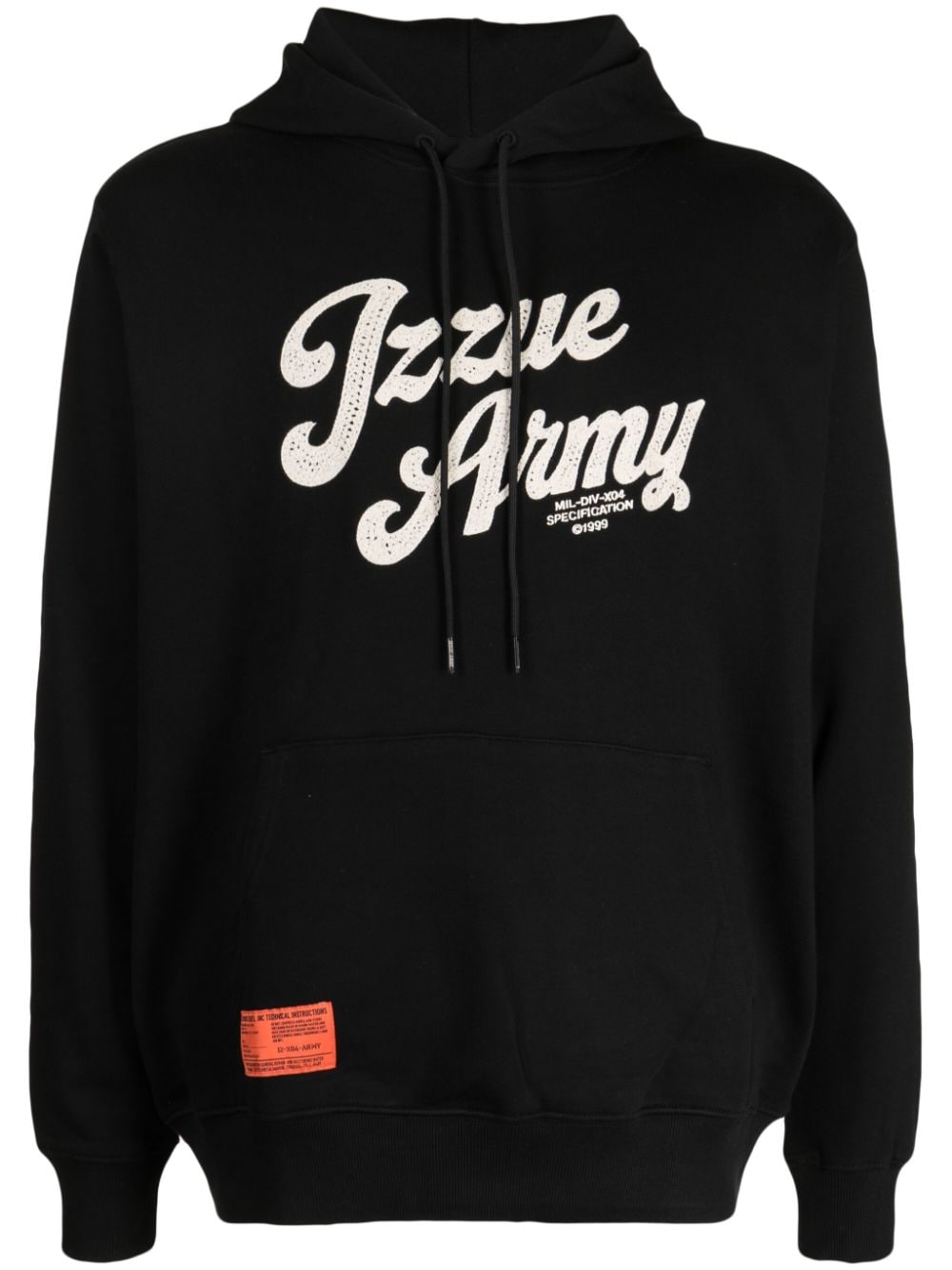 izzue Hoodie mit Logo-Stickerei - Schwarz von izzue