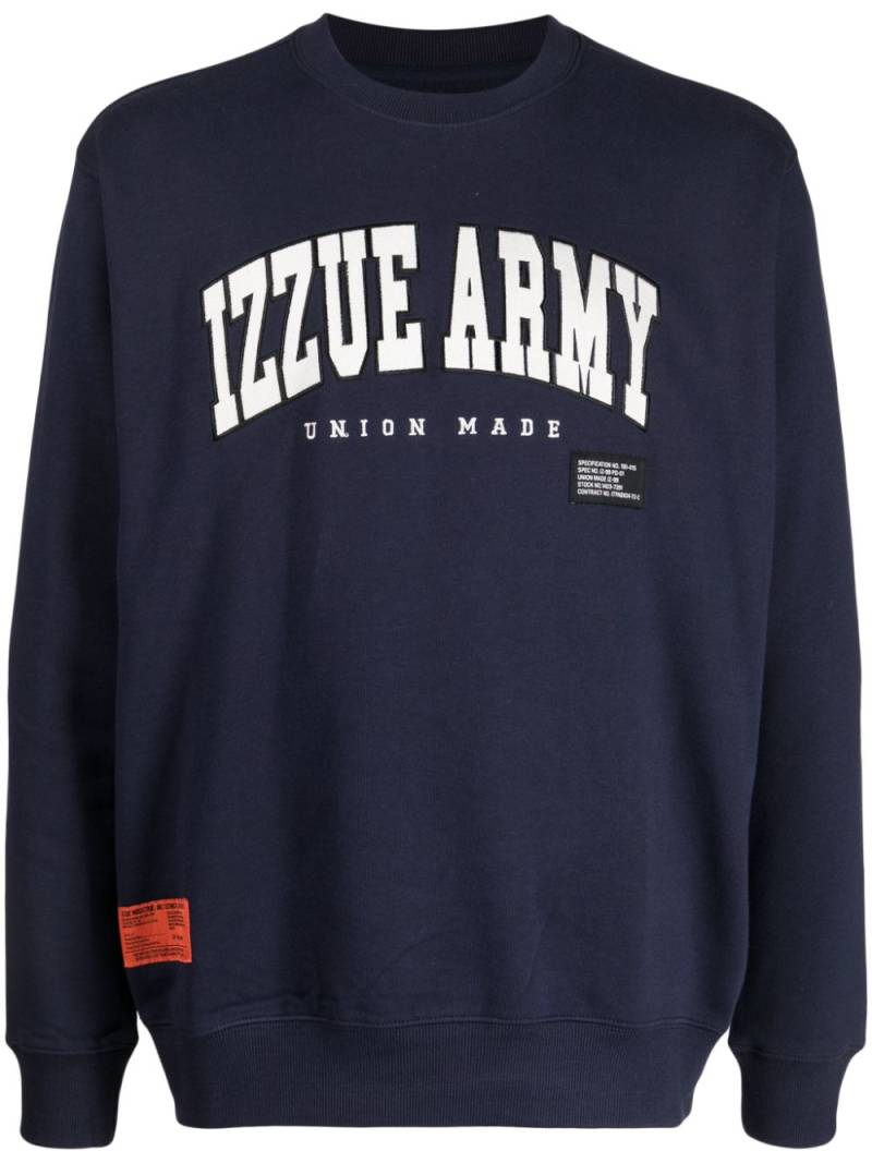 izzue Sweatshirt mit Logo-Print - Blau von izzue