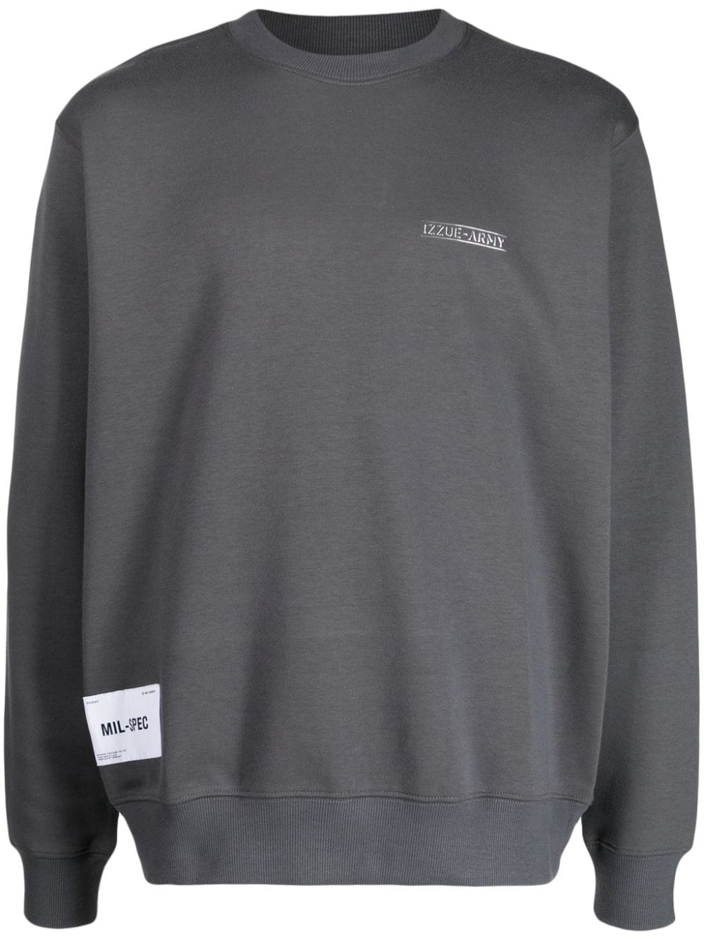 izzue Sweatshirt mit Logo-Print - Grau von izzue