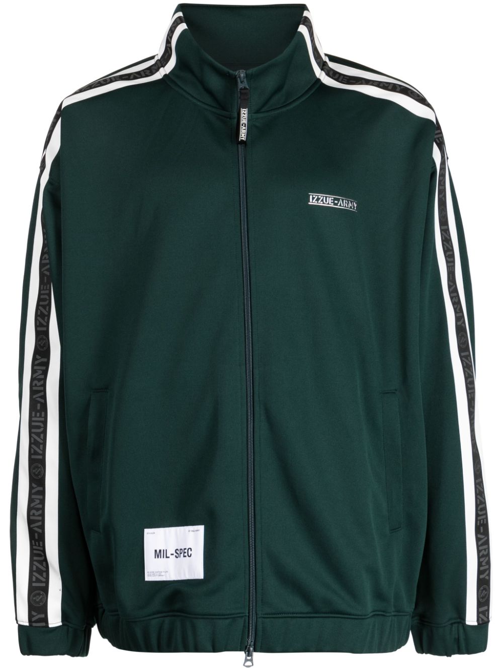 izzue Jacke mit Logo-Print - Grün von izzue