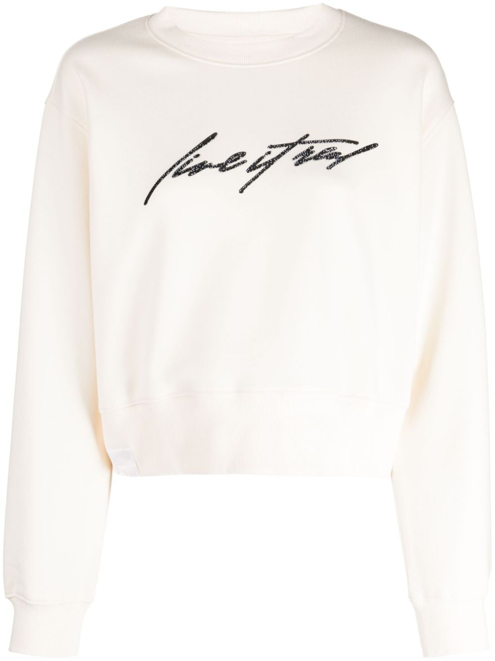 izzue Sweatshirt mit Strass - Weiß von izzue