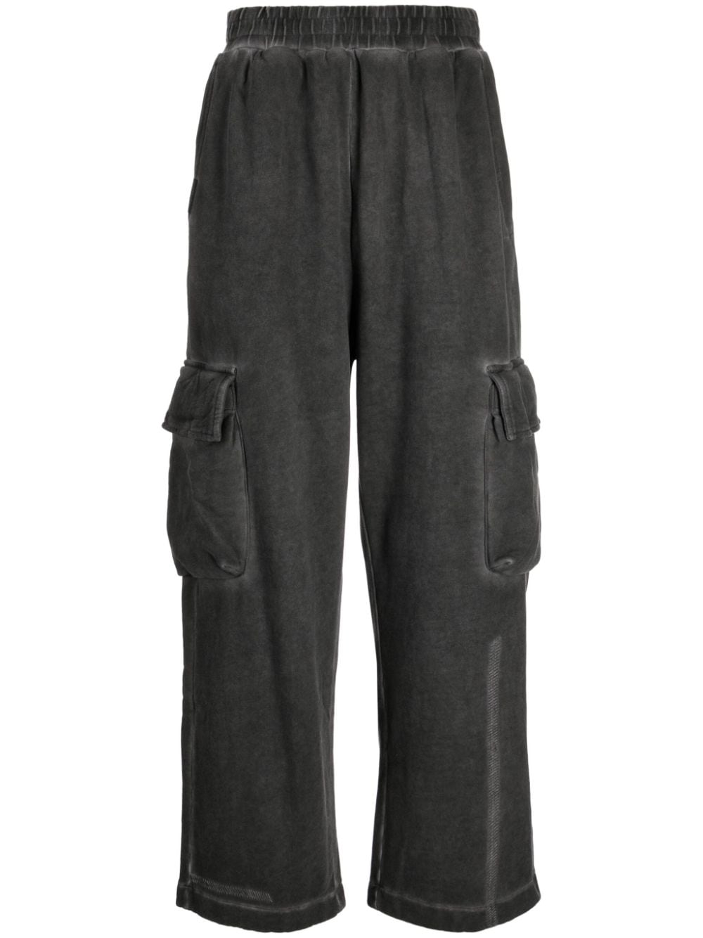 izzue Weite Cargohose im Distressed-Look - Grau von izzue