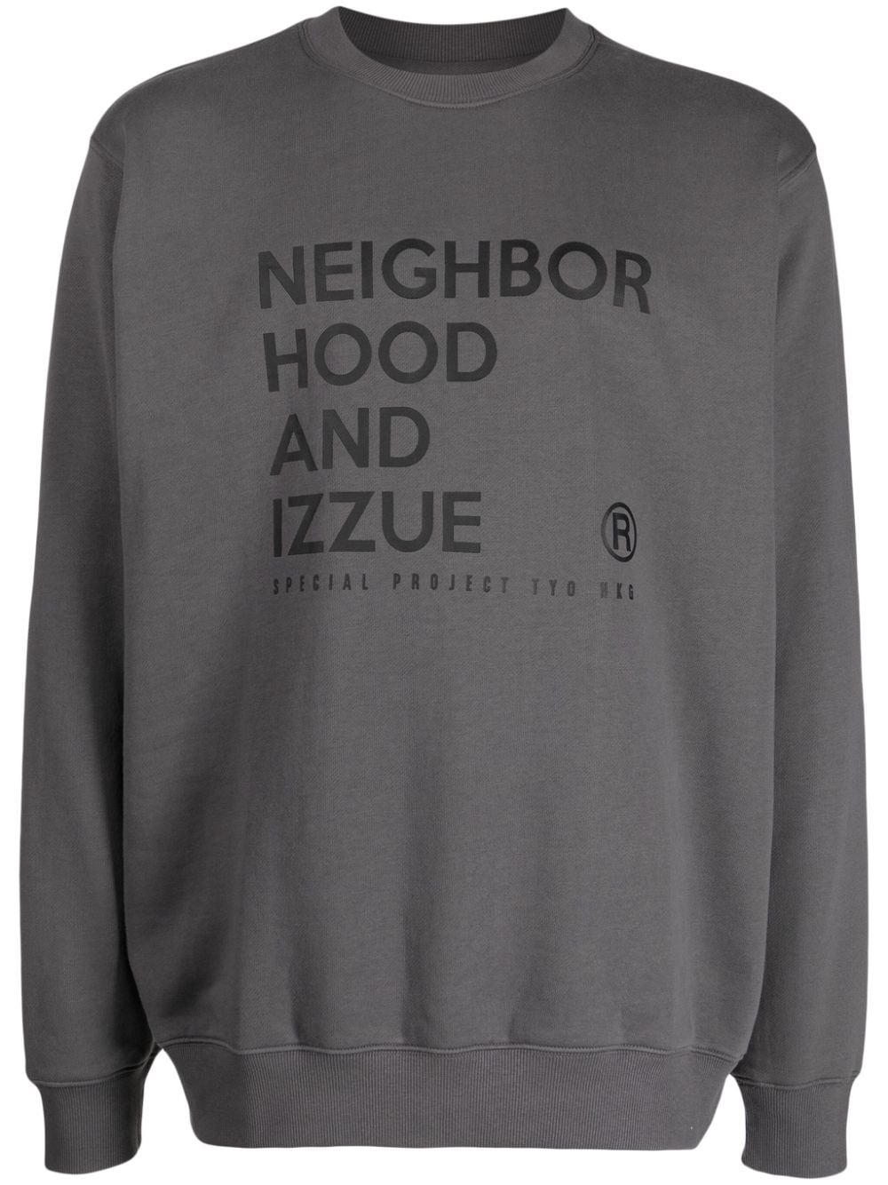 izzue x Neighborhood Sweatshirt mit Logo-Print - Grau von izzue