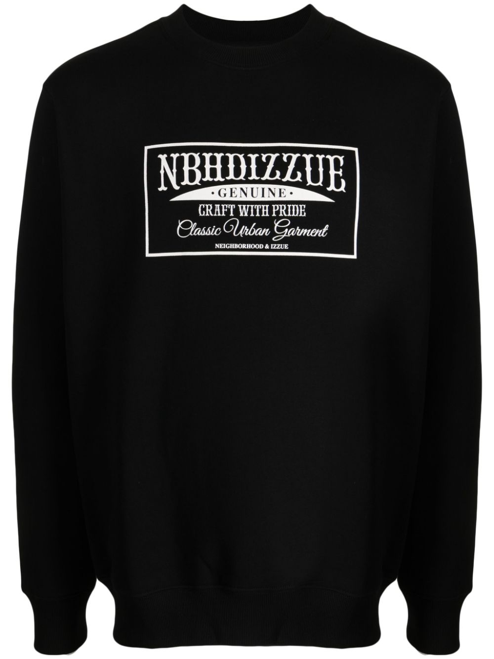 izzue x Neighborhood Sweatshirt mit Logo-Print - Schwarz von izzue