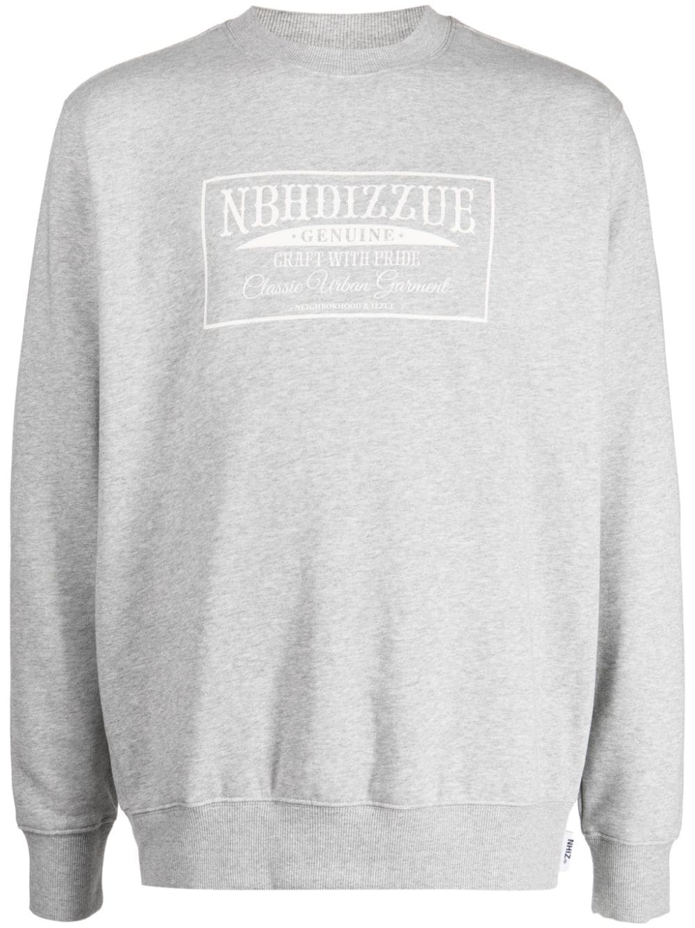 izzue x Neighborhood Sweatshirt mit Logo-Print - Grau von izzue