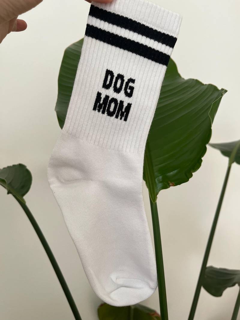 Dog Mom Baumwolle Personalisierbare Bestickte Tennis Socken Geschenk Geburtstag Hunde Mama Beste Freundin Tochter von jaasminar
