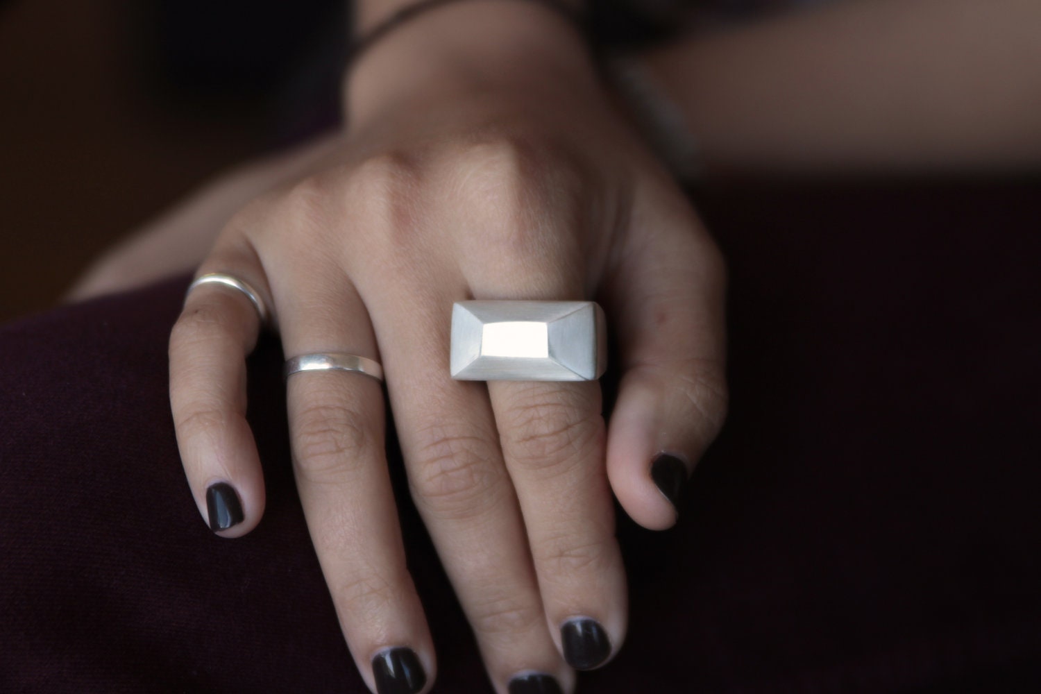Architekten Pyramide Ring in Sterling Silber Großer Statement Inspiriert Von I.m. Pei Architekten Pyramide Ring in Sterling Silber Großer Statement Inspiriert Von I.m. Pei von jacandhugo