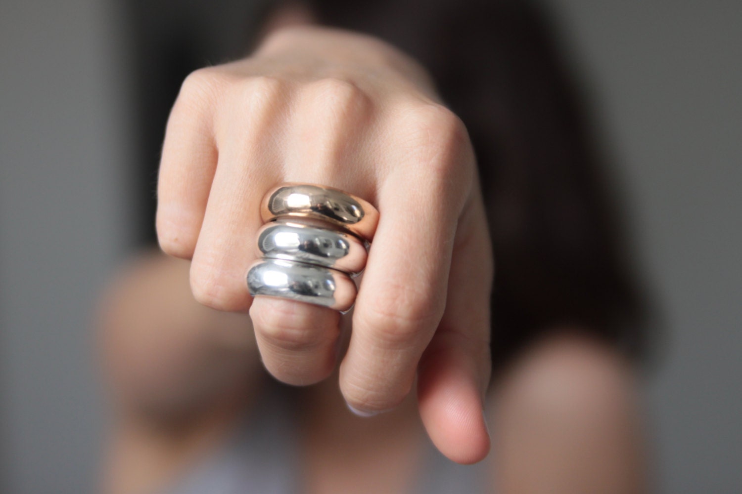 Power Ring Breiter Massiver Sterling Silber Statement Schmuck Power Ring Breiter Massiver Sterling Silber Statement Schmuck von jacandhugo