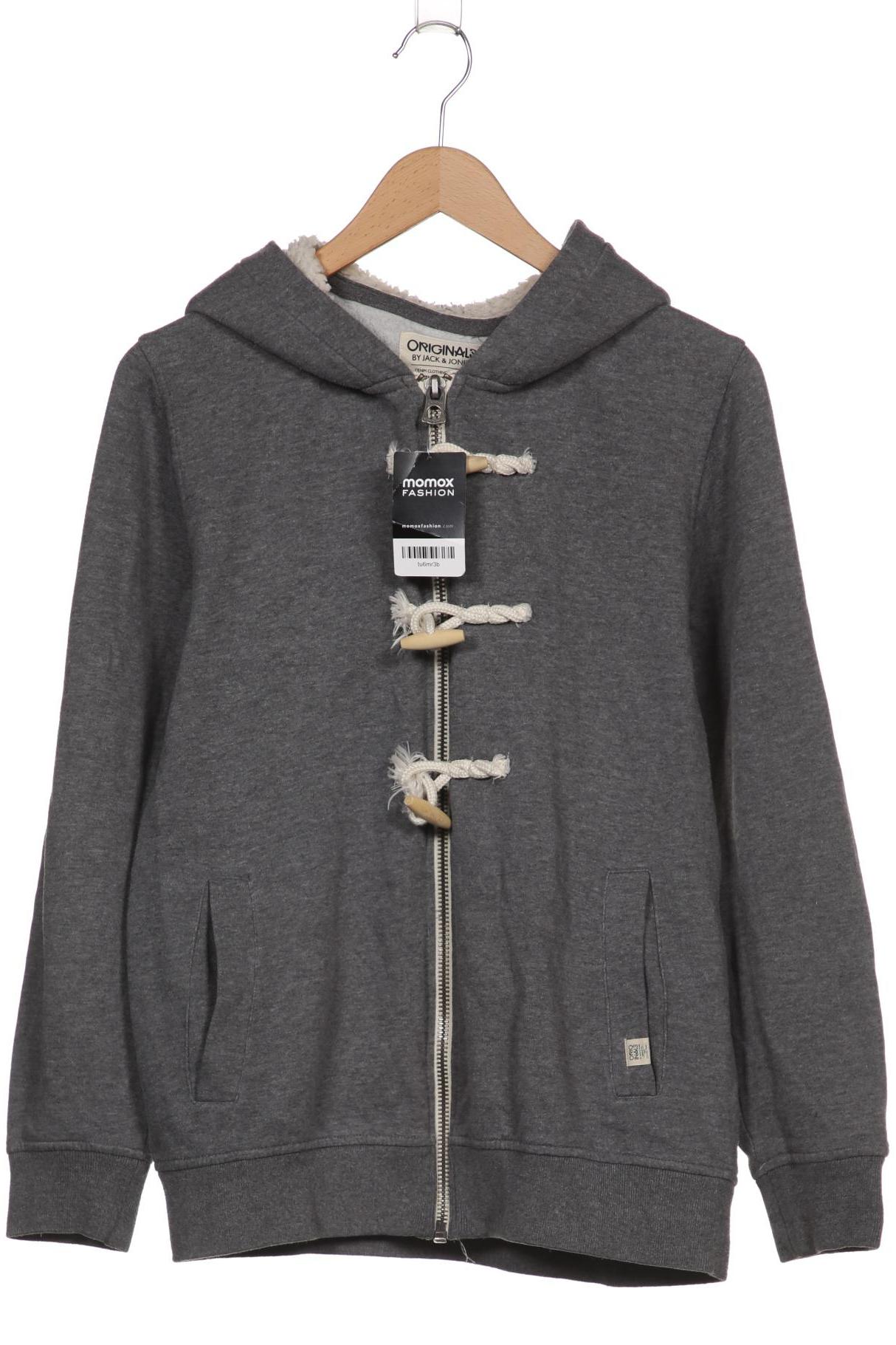 Jack & Jones Herren Kapuzenpullover, grau von jack & jones