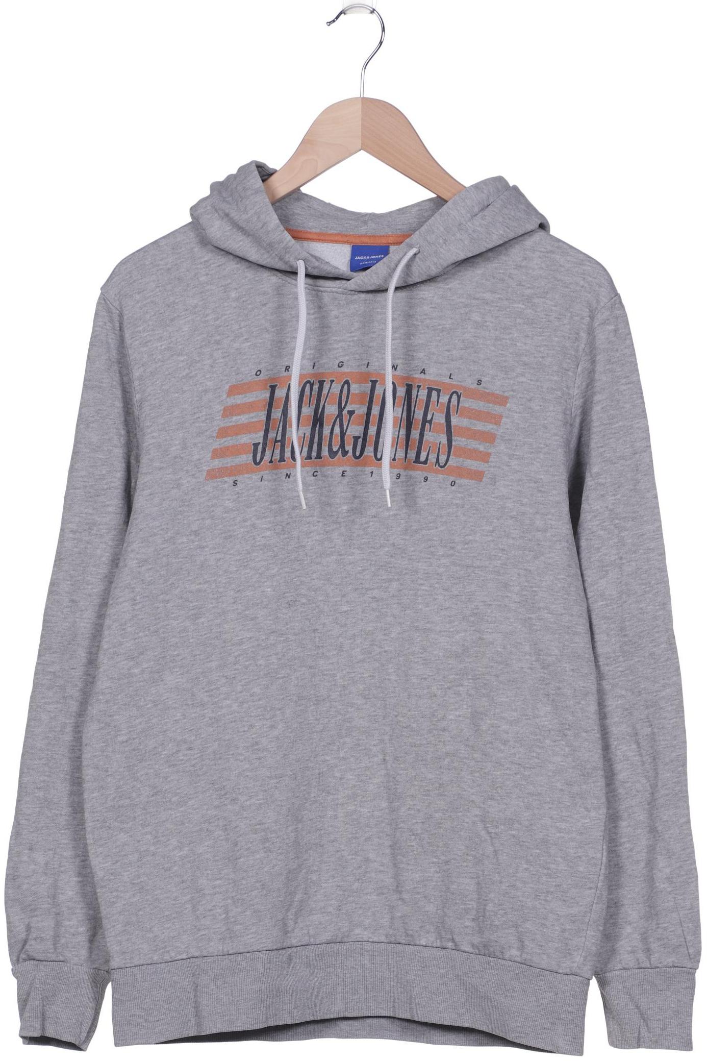 Jack & Jones Herren Kapuzenpullover, grau von jack & jones