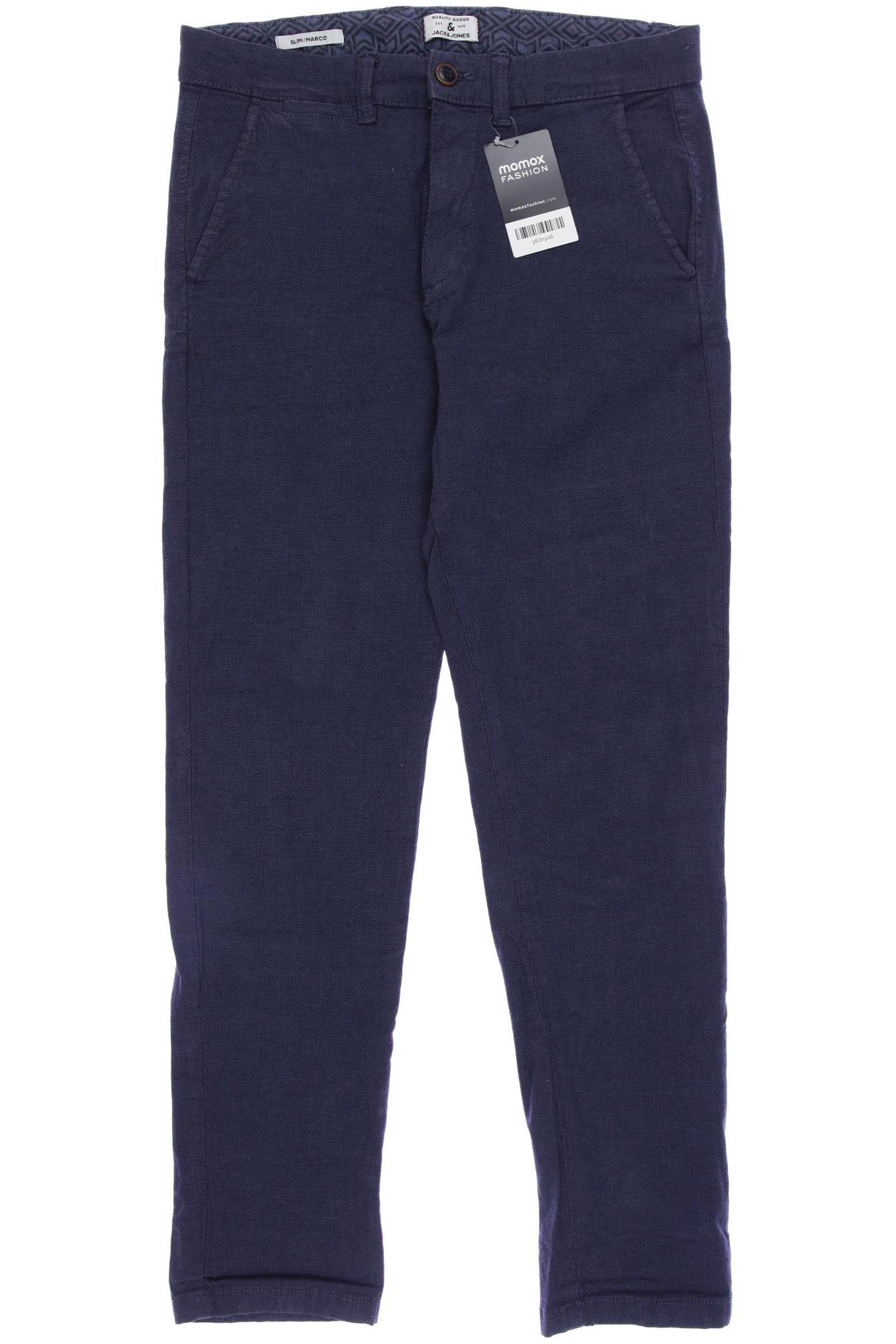 Jack & Jones Herren Stoffhose, blau von jack & jones