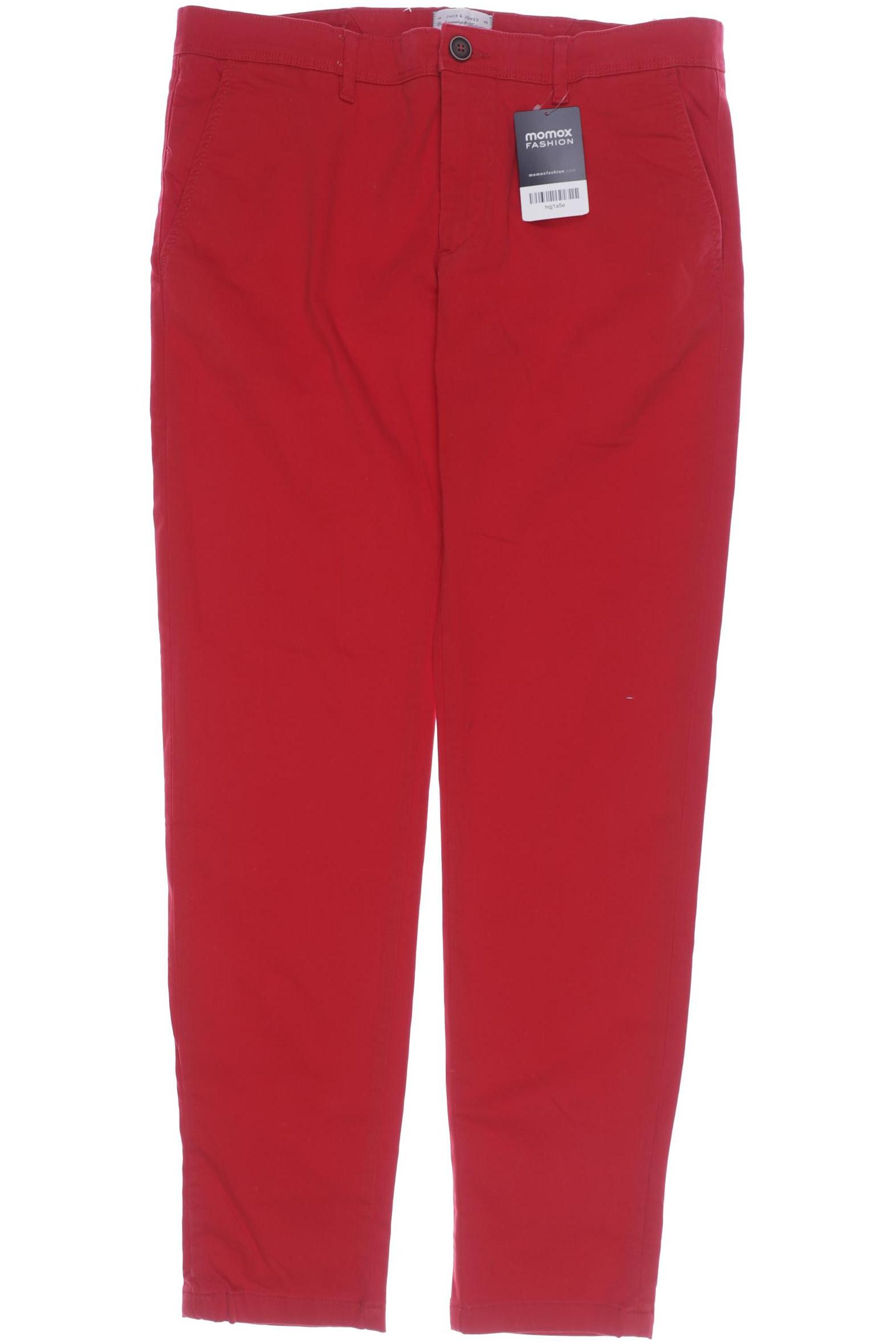 Jack & Jones Herren Stoffhose, rot von jack & jones