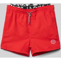 Jack & Jones Badeshorts mit Eingrifftaschen in Rot, Größe 140 von jack & jones