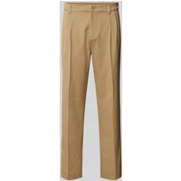 Jack & Jones Baggy Fit Anzughose mit Bundfalten Modell 'Julian' in Beige, Größe XXL von jack & jones
