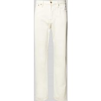 Jack & Jones Baggy Fit Jeans im 5-Pocket-Design Modell 'CHRIS' in Offwhite, Größe 34/32 von jack & jones