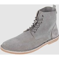 Jack & Jones Boots aus Veloursleder Modell 'Bruce' in Hellgrau, Größe 41 von jack & jones