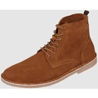 Jack & Jones Boots aus Veloursleder Modell 'Bruce' in Mittelbraun, Größe 40 von jack & jones