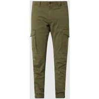 Jack & Jones Cargohose aus Baumwolle mit Teilungsnähten in Oliv, Größe 31/32 von jack & jones