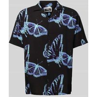 Jack & Jones Freizeithemd  Allover-Print Modell 'JEFF' in Black, Größe XL von jack & jones