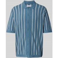 Jack & Jones Freizeithemd mit Knopfleiste Modell 'EMIL' in Ocean, Größe XXL von jack & jones