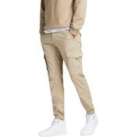 Jack & Jones Herren Cargohose JJIPAUL JJFLAKE AKM 542 CROCKERY-Tapered Fit - Beige von jack & jones