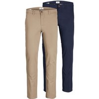 Jack & Jones Herren Chino Hose JJIMARCO JJDAVE AK - Slim Fit 2er Pack von jack & jones