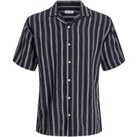 Jack & Jones Herren Freizeit Hemd JJEENZO STRIPE RESORT SHIRT Relaxed Fit von jack & jones