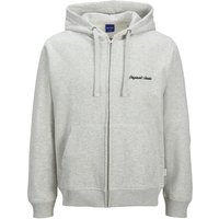 Jack & Jones Herren Hoodie Kapuzenpullover JORNORREBRO EMB SWEAT ZIP HOOD - Relaxed Fit von jack & jones