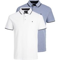 Jack & Jones Herren Poloshirt JJEPAULOS - 2er Pack - Slim Fit von jack & jones