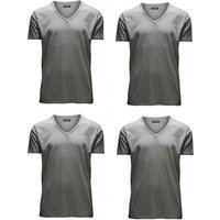 Jack & Jones Herren T-Shirt O-Neck & V-Neck Slim Fit 4er Pack von jack & jones