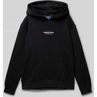 Jack & Jones Hoodie mit Label-Print Modell 'JORVESTERBRO' in Black, Größe 140 von jack & jones