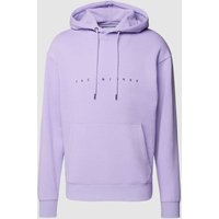 Jack & Jones Hoodie mit gerippten Abschlüssen in Flieder, Größe L von jack & jones