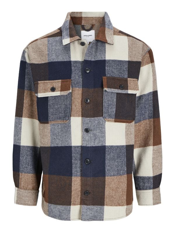 Jack & Jones JJEBRADLEY OLLIE OVERSHIRT LS NOOS Langarmhemd multicolor in M von jack & jones