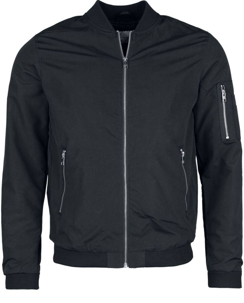 Jack & Jones JJERUSH BOMBER NOOS Bomberjacke schwarz in M von jack & jones