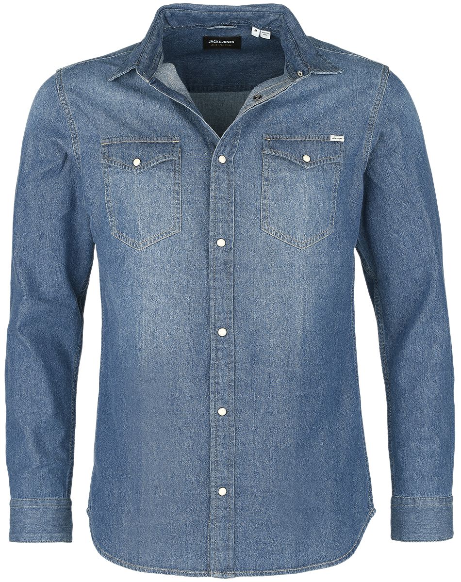 Jack & Jones JJESHERIDAN SHIRT L/S NOOS Jeanshemd blau in S Jack & Jones JJESHERIDAN SHIRT L/S NOOS Jeanshemd blau in S von jack & jones