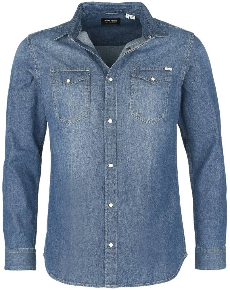 Jack & Jones JJESHERIDAN SHIRT L/S NOOS Jeanshemd blau in S Jack & Jones JJESHERIDAN SHIRT L/S NOOS Jeanshemd blau in S von jack & jones