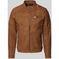 Jack & Jones Jacke in Leder-Optik Modell 'JEROCKY' in Cognac, Größe XXL Jack & Jones Jacke in Leder-Optik Modell 'JEROCKY' in Cognac, Größe XXL von jack & jones
