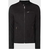 Jack & Jones Jacke mit Biker-Look Modell 'Rocky' in Black, Größe M von jack & jones