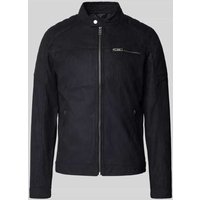 Jack & Jones Jacke mit Biker-Look Modell 'Rocky' in Black, Größe XL von jack & jones