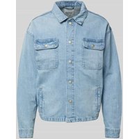 Jack & Jones Jeansjacke mit Knopfleiste Modell 'CHASE' in Hellblau, Größe XXL von jack & jones