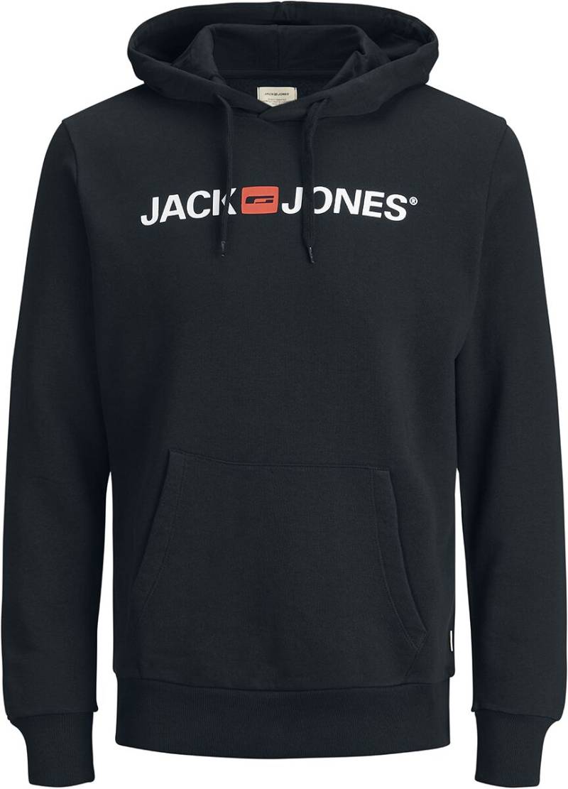 Jack & Jones Kapuzenpullover - JJECORP OLD LOGO SWEAT HOOD NOOS - S bis XXL - für Männer - Größe XXL - schwarz von jack & jones