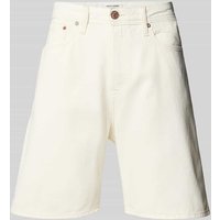 Jack & Jones Loose Fit Jeansshorts im 5-Pocket-Design Modell 'TONY' in Weiss, Größe S von jack & jones
