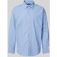 Jack & Jones Oversized Freizeithemd mit Brusttasche Modell 'ATLAS' in Blau, Größe M von jack & jones