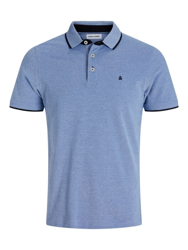 Jack & Jones Poloshirt - JJEPAULOS POLO SS NOOS - S - für Männer - Größe S - blau von jack & jones