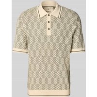 Jack & Jones Poloshirt in Strick-Optik Modell 'CODY' in Beige, Größe L Jack & Jones Poloshirt in Strick-Optik Modell 'CODY' in Beige, Größe L von jack & jones