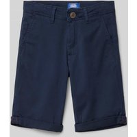 Jack & Jones Regular Fit Bermudas mit Label-Patch Modell 'BOWIE' in Marine, Größe 158 von jack & jones