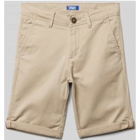 Jack & Jones Regular Fit Bermudas mit Label-Patch Modell 'BOWIE' in Sand, Größe 140 von jack & jones