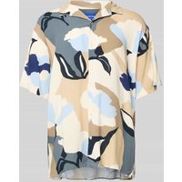Jack & Jones Regular Fit Freizeithemd mit Resortkragen Modell 'LUKE' in Beige, Größe L von jack & jones