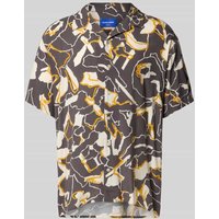 Jack & Jones Regular Fit Freizeithemd mit Resortkragen Modell 'LUKE' in Hellgrau, Größe XL von jack & jones