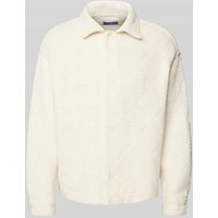 Jack & Jones Regular Fit Freizeithemd mit Strukturmuster Modell 'GREENPOINT' in Offwhite, Größe XL von jack & jones